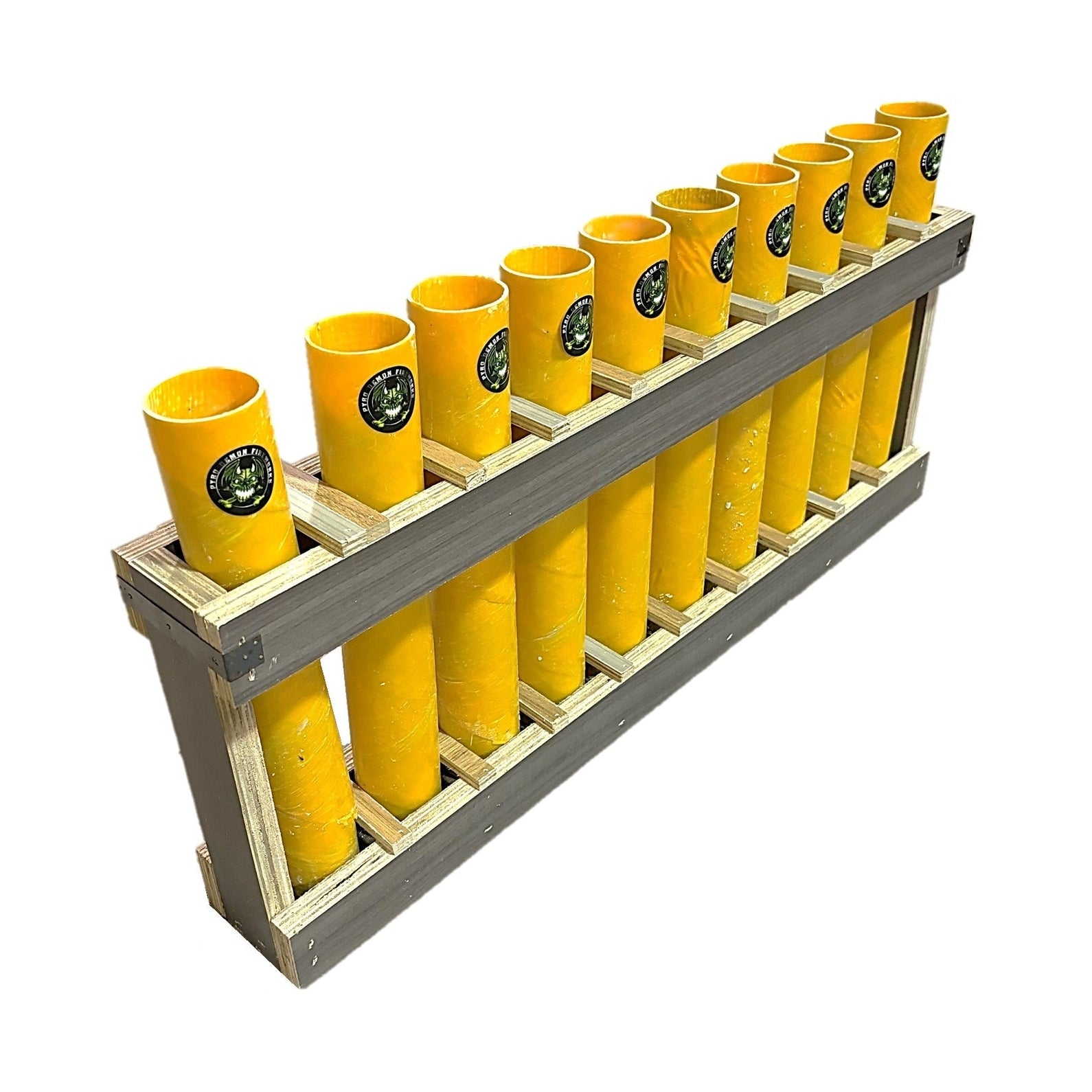 10 Shot Fiberglass Straight Rack – Mortar Rack