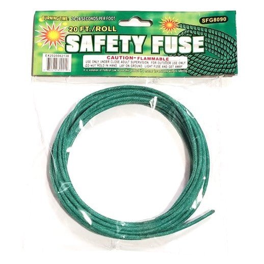 240' 3mm Green Cannon Fuse - 24 to 28s per foot